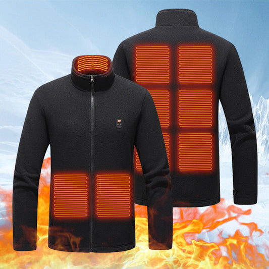 9 Heated Area Intelligent Heating Coat USB Charging Heated Jacket Waterproof He