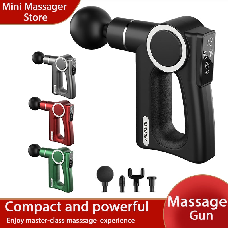 Mini Fascia Gun Vibration Massage Portable Small Massager Muscle Relaxation Bod