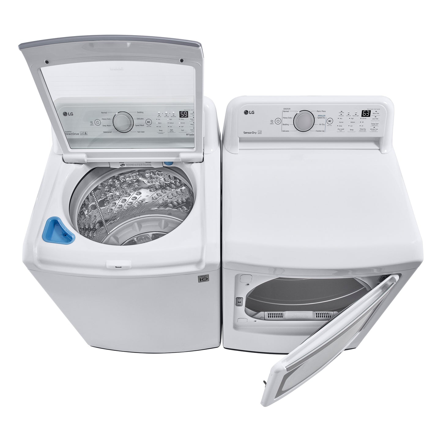 LG 5.0 cu. ft. Washer and 7.3 cu. ft. GAS Dryer with FlowSense and TurboDrum image 2
