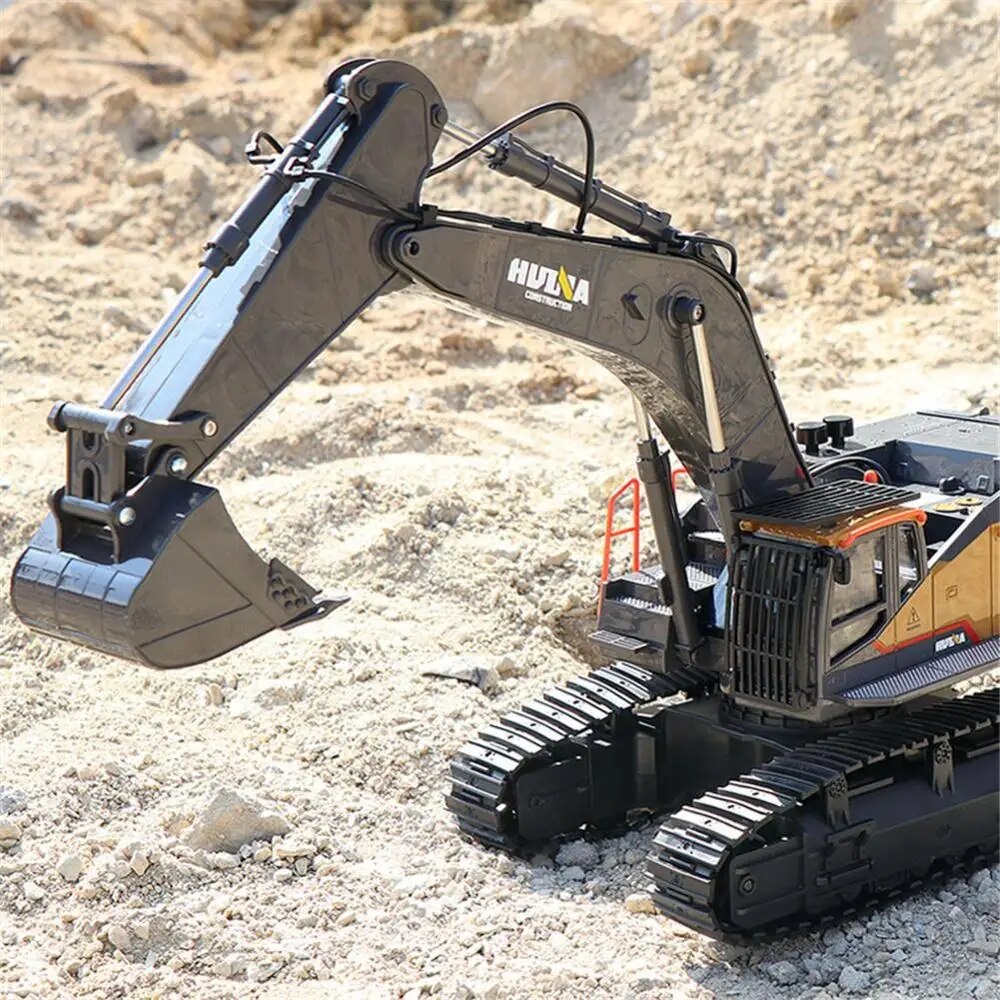 Huina 1592  1:14 Scale 22 Channels 2.4GHz Latest RC Excavator for over 8 Year O image 4