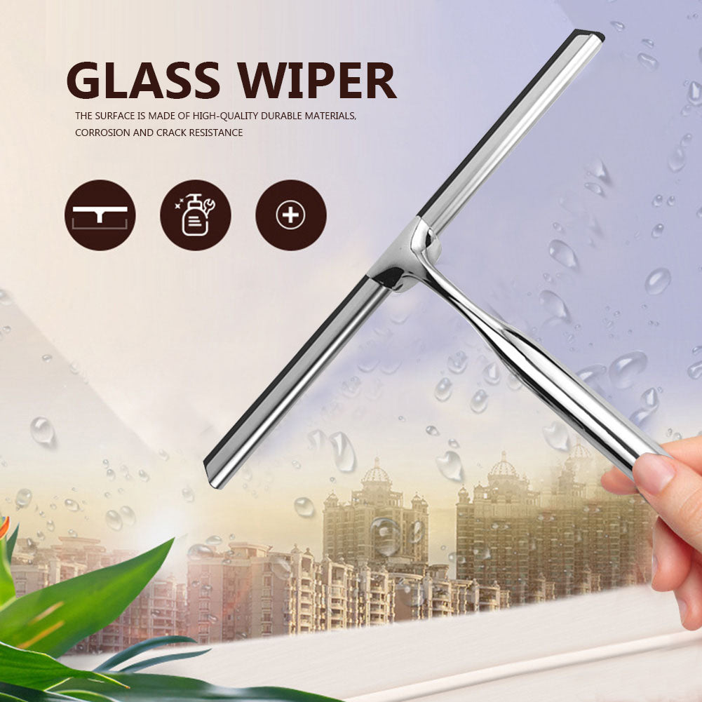 Stainless Steel Window Glass Wiper Multifunctional Shower Squeegee Wiper Brush  image 4