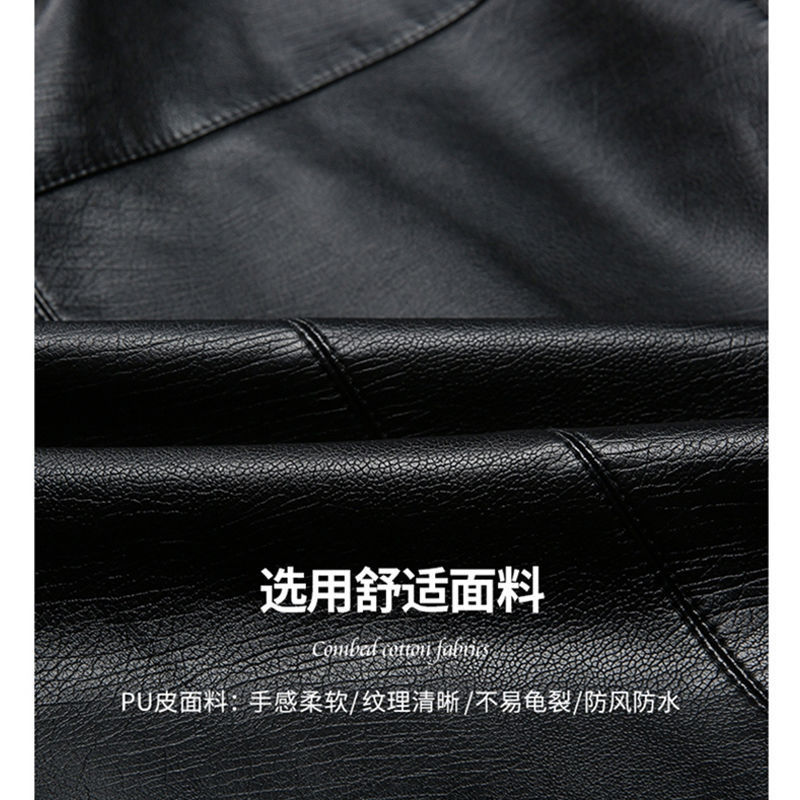 Men Leather Suit Jacket Men Slim Fit blazer Coat Men Fashion Leather jacket Str image 7