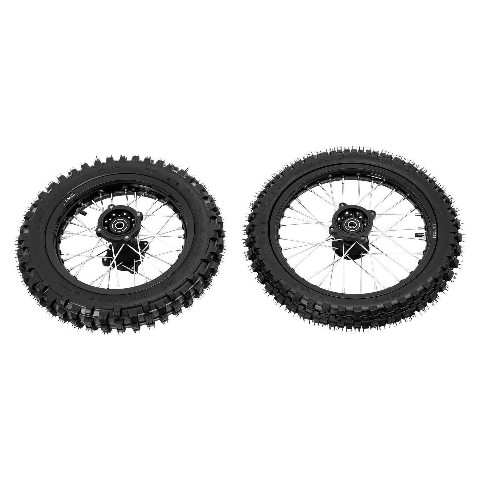 Off-road Motorcycle Wheel Tire Set 60/100-14 Front 80/100-12 Rear Enhanced Grip image 6