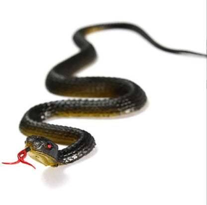 45cm Realistic Fake Rubber Snake Toy Prank Trick Toy with Tongue Stick Out for image 1