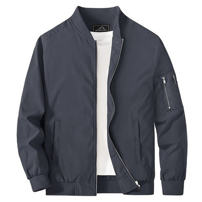 MAGCOMSEN Lightweight Men's Bomber Jackets Summer Autumn Full Zip Wind