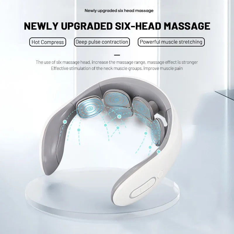 Neck Massage Instrument Intelligent Electric Rechargeable Heating  Pressing image 8