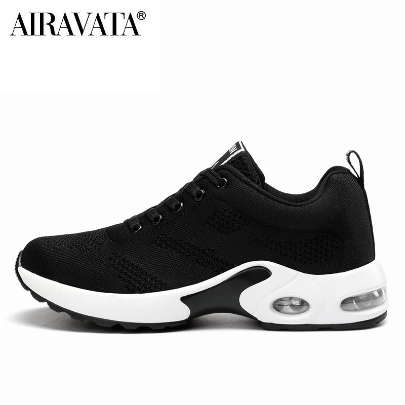 Women's Fashion Air Cushion Sports Running Flat Soft Bottom Sneaker Mesh Breath image 5
