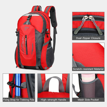 40L Hiking Backpack Waterproof Climbing Rucksack Lightweight Outdoor Trekking D image 7