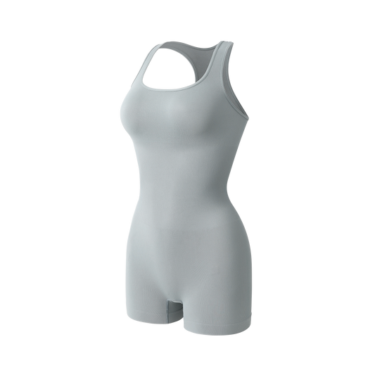 Women's Yoga Rompers  Jumpsuit Tummy Control One Piece Bodycon Stretch Short image 0