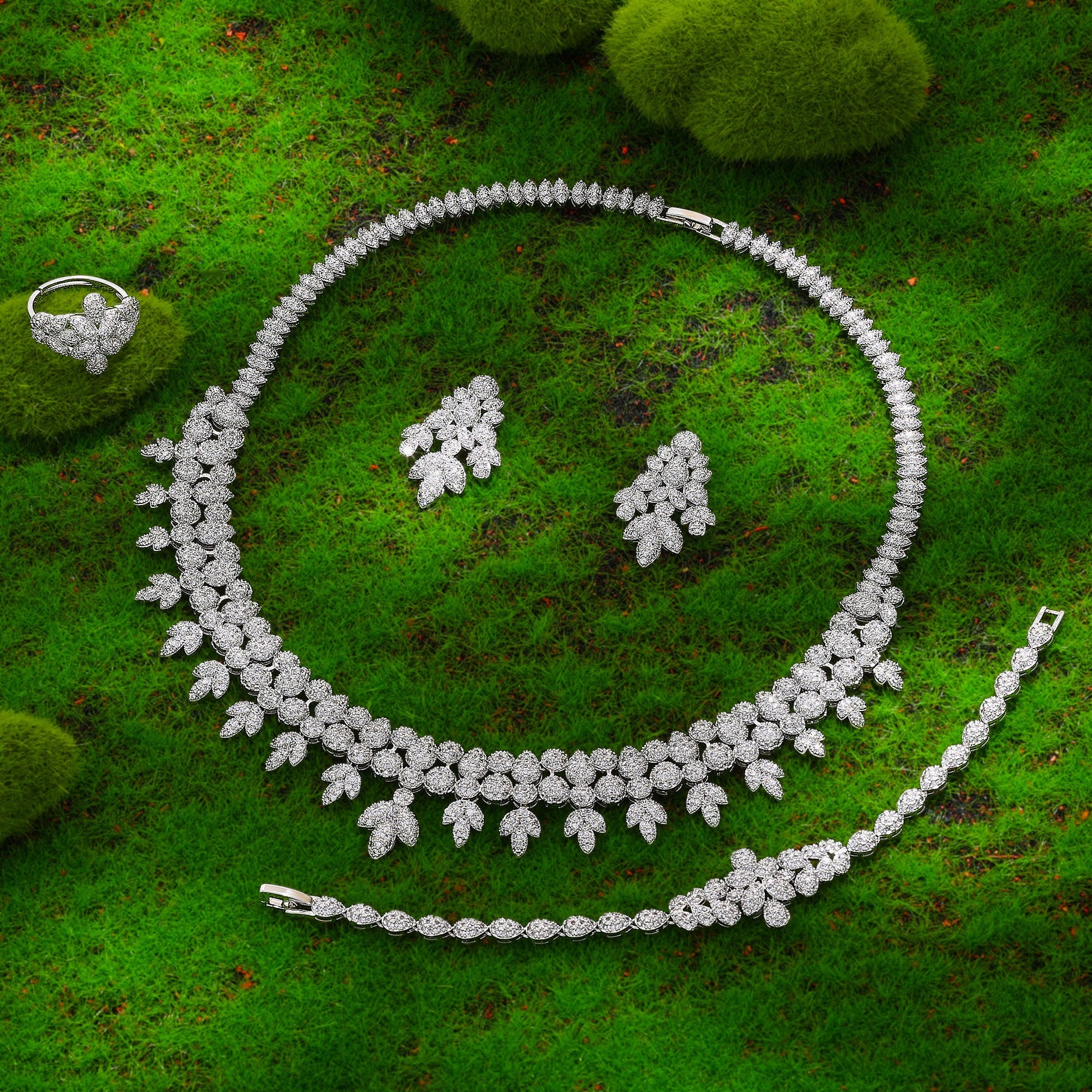 2024  selling African 4-piece Bridal Jewelry Set New Fashion Dubai Jewelry image 0