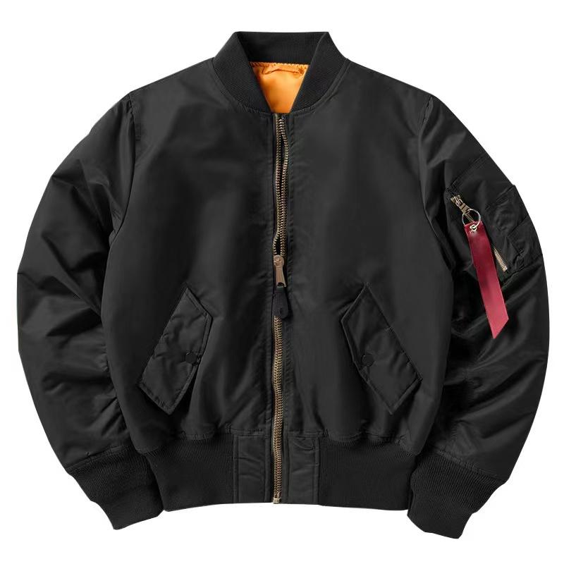 Men MA1 Jackets Autumn Quality Nylon American Military Uniform Aviator Unisex C image 1