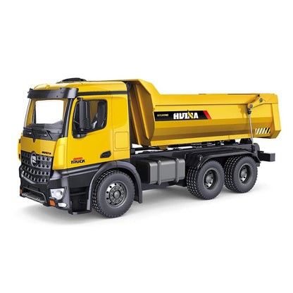 Strongest  1/14 10 channels 2.4GHz Radio Control Alloy Dump Truck Huina 158 image 1