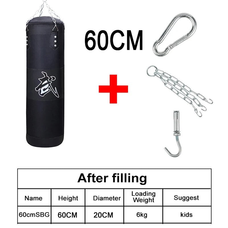 Punch Sandbag Durable Hanging Hollow Sandbag Boxing Heavy Punch Bag With Metal  image 11