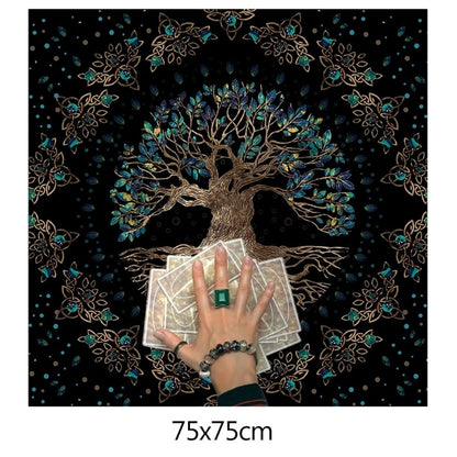 23x23In Flannel Tarot Tablecloth Rune Divination Altar Tarot Patch Table Cover image 6