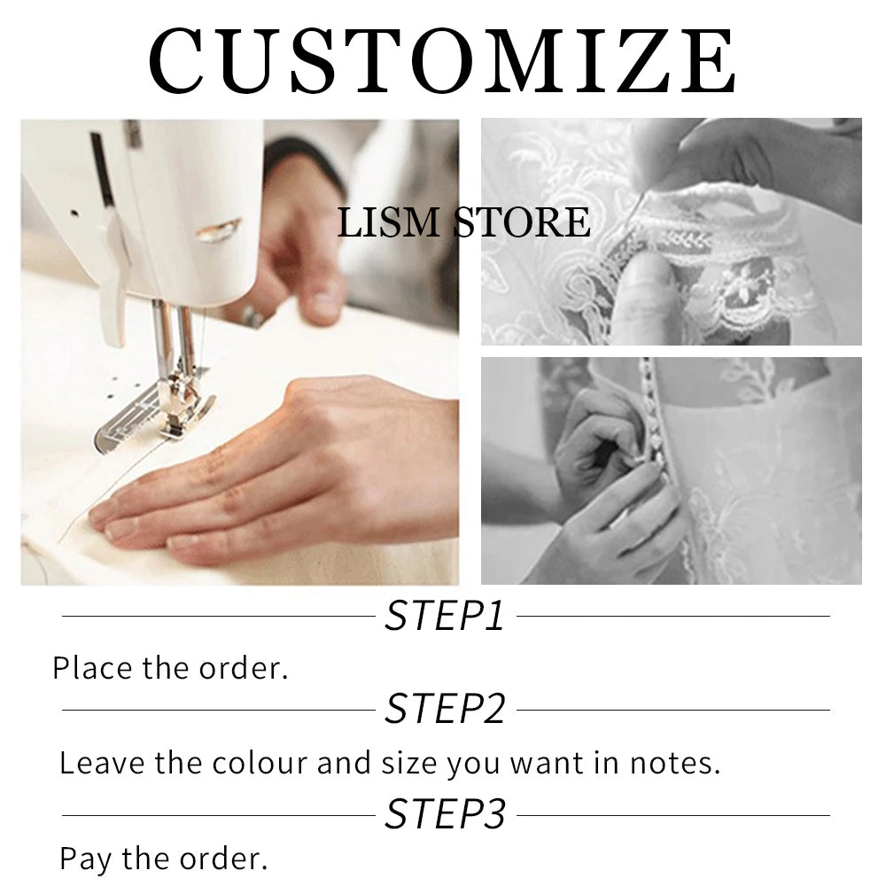 USA Essentials  Wedding Dresses Square Collar Short Puff Sleeves A-Line Knee Length