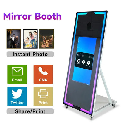 Touch Screen Photobooth Portable Mirror Magic Machine for Wedding Party Activit image 8
