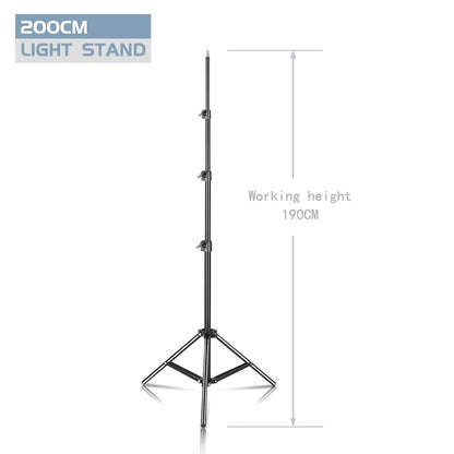 37/68/100/150/200CM Selfie Light Tripod 1/4 Screw Head Photography Portable Sta image 4