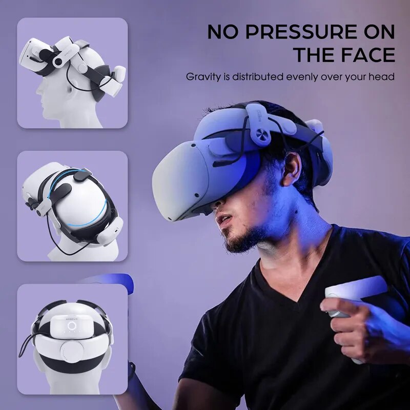 BOBOVR M2 Plus Head Strap Twin Battery Combo Compatible with Meta Quest 2 VR Po image 2