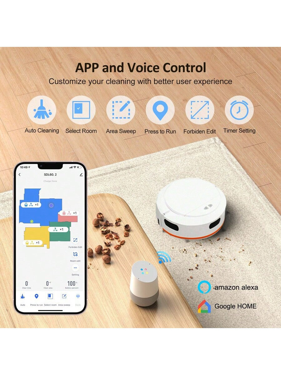 Smart, Wireless, And Efficient Multifunctional Vacuum Cleaner Robot With Powerf image 5