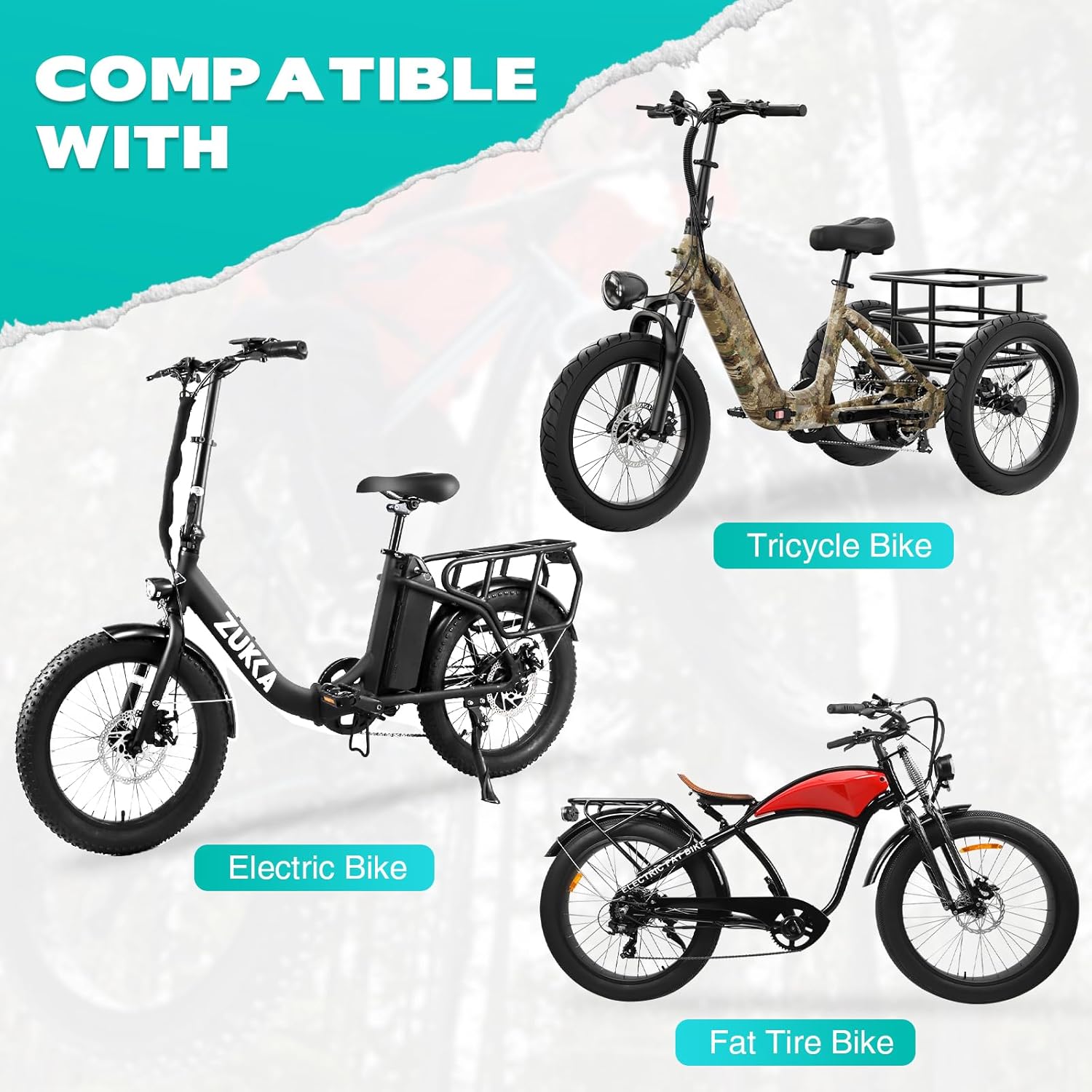 ZUKKA 20/26x3.0 Electric Bike Tire Fat E-Bike Tires Heavy Duty High-Performance image 5