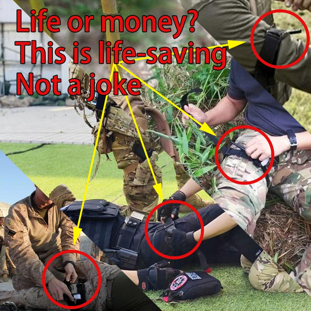 First Aid Survival Kit Tactical IFAK Pouch Supplied full set Molle Camping Kit image 10