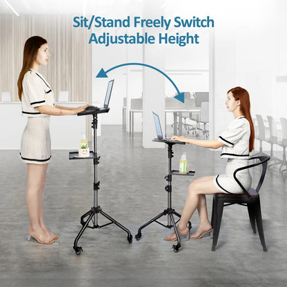 145cm Projector Tripod Stand Laptop Tripod Adjustable Height 23 to 63" Standing image 2
