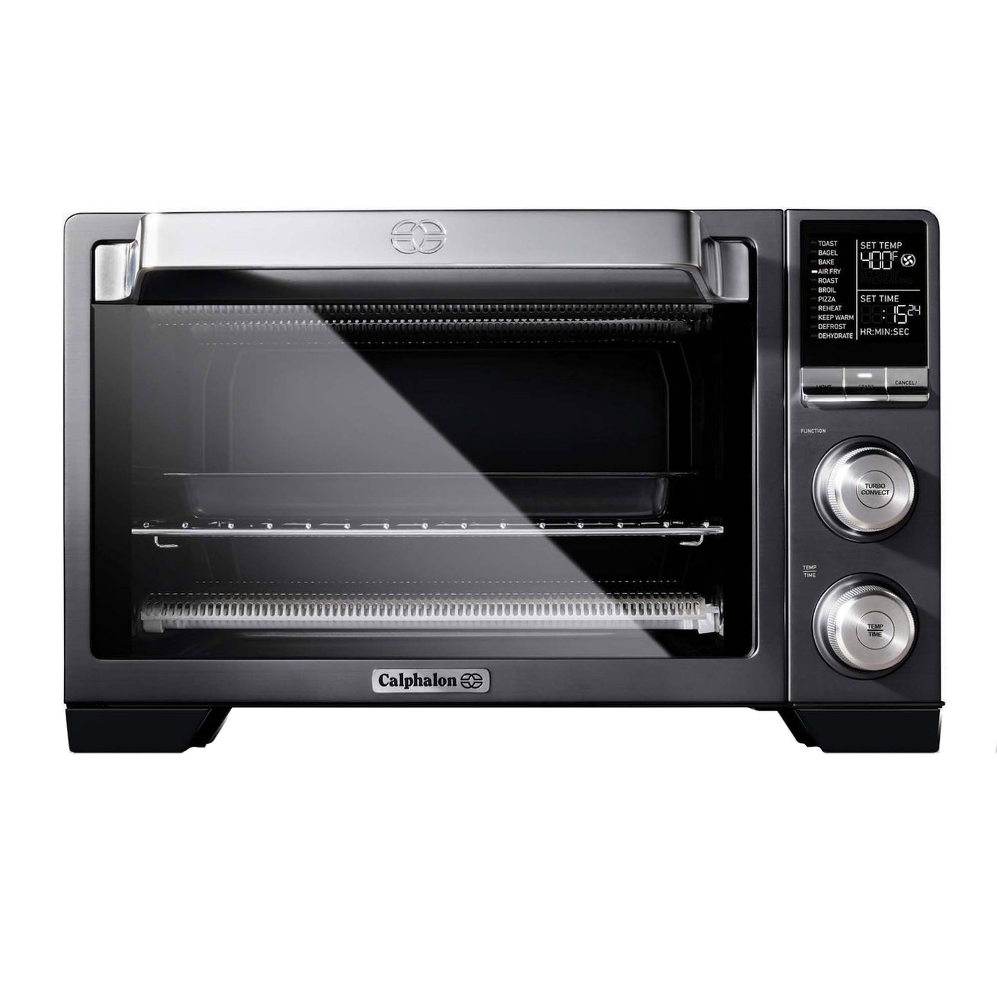 Calphalon Quartz Heat Countertop Toaster Oven with Air Fry, 0.88 Cu. Ft.