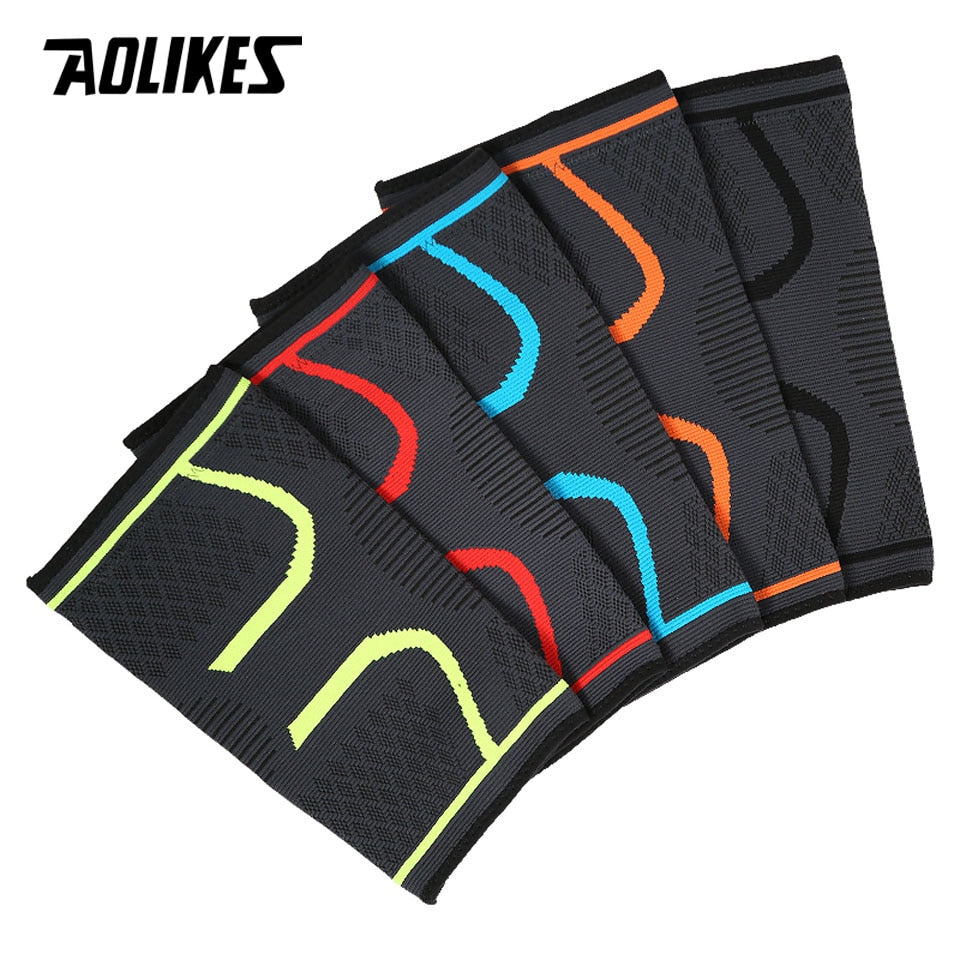 AOLIKES 1PCS Fitness Running Cycling Knee Support Braces Elastic Nylon Sport Co image 8