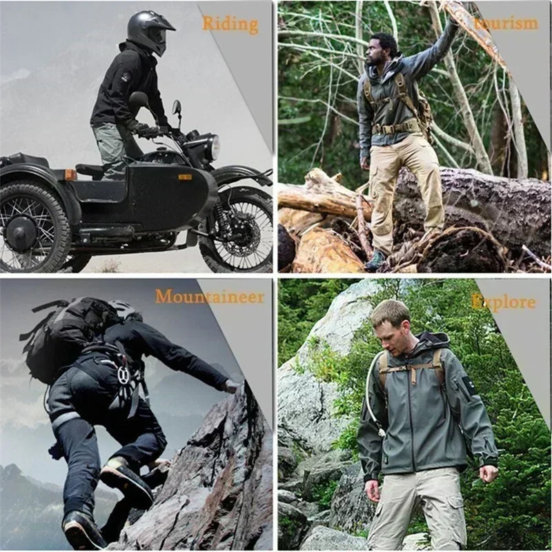 Men's Outdoor Military Jackets Tactical Shark Skin Flight Cessna Aviation Pilot image 5