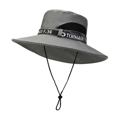 New  Selling Spring Summer Bucket Hat Men's Solid Color Big Brim Sun Hat Wom image 0