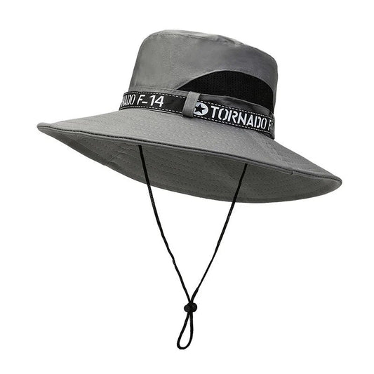 New  Selling Spring Summer Bucket Hat Men's Solid Color Big Brim Sun Hat Wom image 0