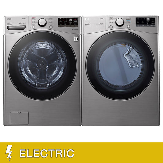 LG 4.5 cu. ft. Front Load Washer with Steam Technology and 7.4 cu. ft. ELECTRIC