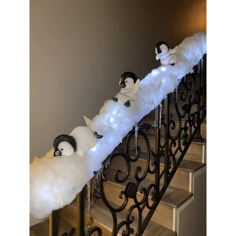 christmas decorations 2023 Christmas Penguin Stairway Holiday Decoration (Set o image 1