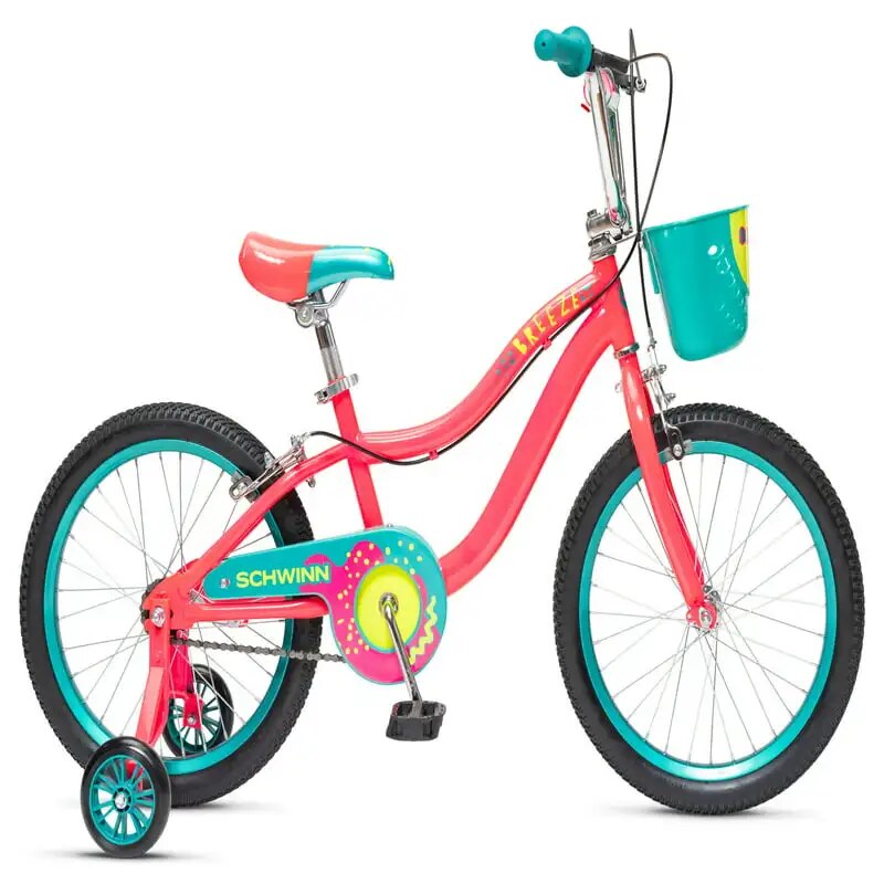 Breeze Girls Kids Bike with Basket, Pink image 1