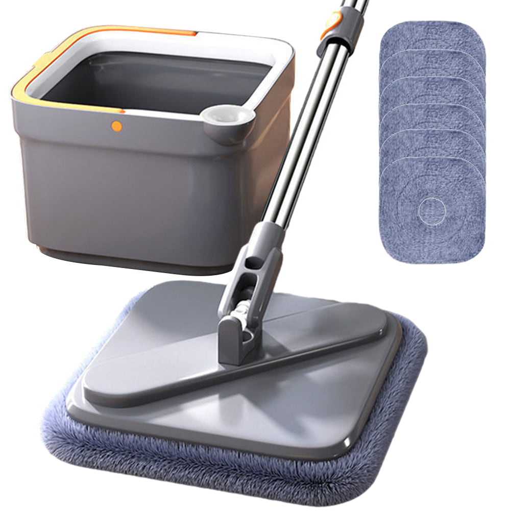 Household Cleaning Mop Water Separation Microfiber Hand-Free Lazy Squeeze Mop w image 4