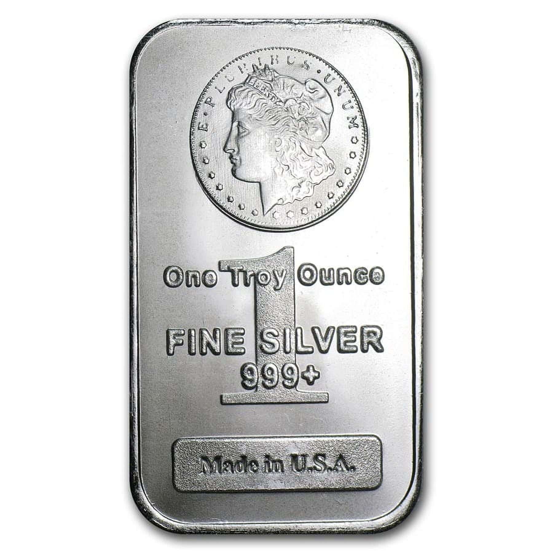 1 oz Silver Bar - Morgan Design image 0