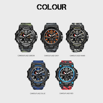 SMAEL Brand Watch For Men, 1545D Man Camouflage Military Sport Watches, Shock R image 10