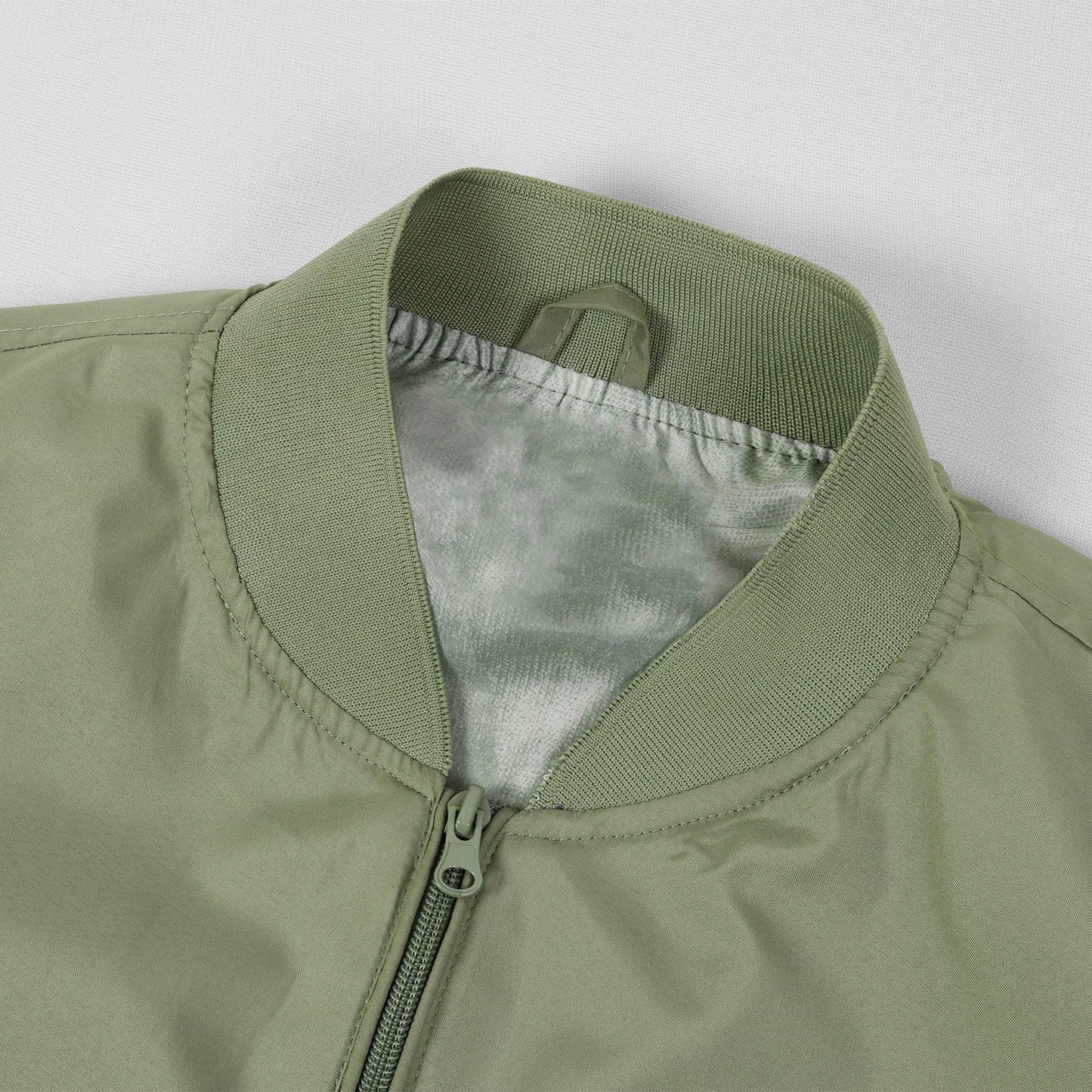 Men's Bomber Jacket Fashion Stylish Lightweight Windbreaker Spring Fall Casual  image 7