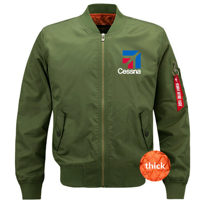 Streetwear Outdoor Military Aviation Pilots Cessna Ma1 Bomber Flight Jacket Coa image 5
