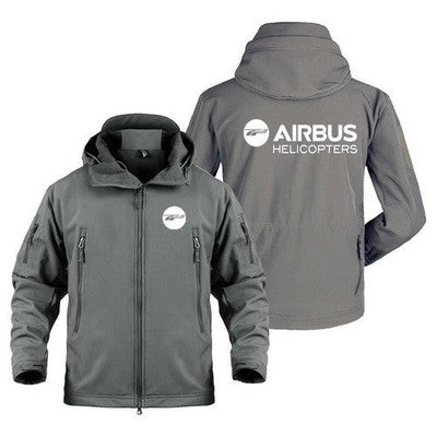 Men's Military Aviation Flight Jacket — Fleece Lined Zip-Up Hooded Pilot Coat