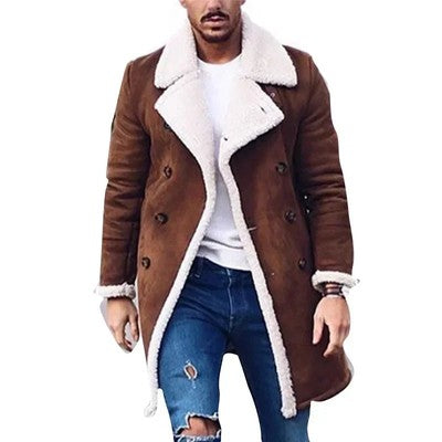 2025 New Men's Clothing Fashion Loose Men's Jackets Winter Polar Fleec