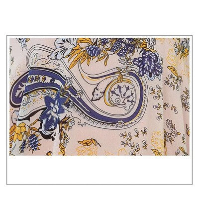 Women Summer Cheongsam Dresses Vintage Floral Pattern Mother Dress Chi