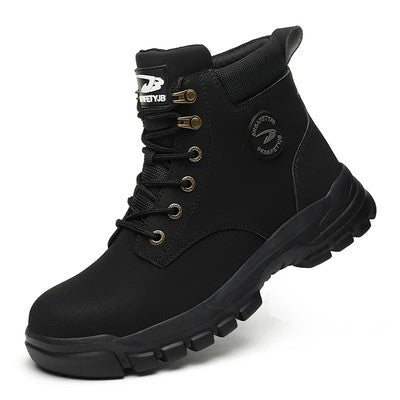 Men Safety Shoes Protective Sneakers Steel Toe Cap Anti-smash Work Sho