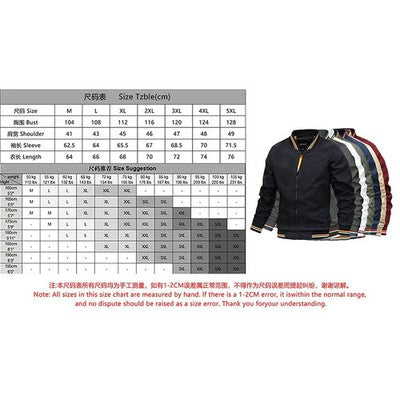 Spring Summer  Jacket Men'S Black Casual Slim Fit Baseball Men'S Jacke