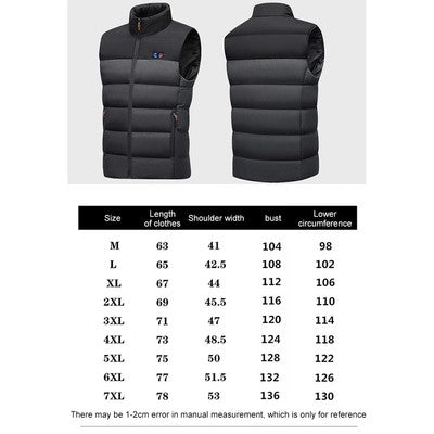 11 Places Zones Heated Vest Men Women Usb Heated Jacket Electric Heati
