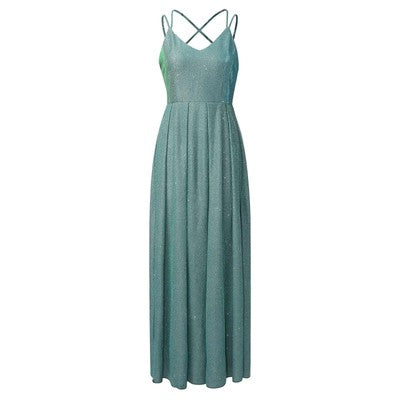 2022 Women's Fashion Sling Slim Dress Evening Dress Long Silk Dress fo