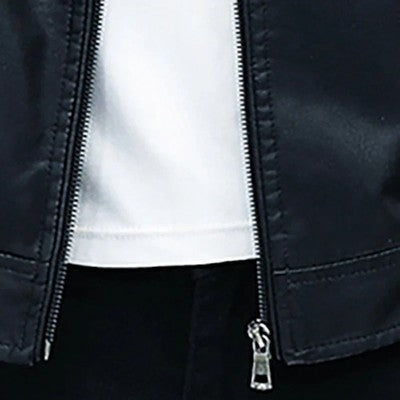 Men Leather Suit Jacket Men Slim Fit Short Coat Men Fashion Leather ja