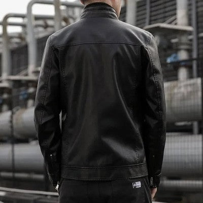 Men Leather Suit Jacket Men Slim Fit Short Coat Men Fashion Leather ja