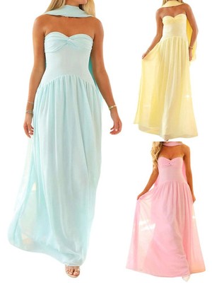 Elegant Maxi Dress With Off-Shoulder Design And Matching Belt For Wome