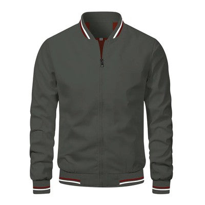 Spring Summer  Jacket Men'S Black Casual Slim Fit Baseball Men'S Jacke